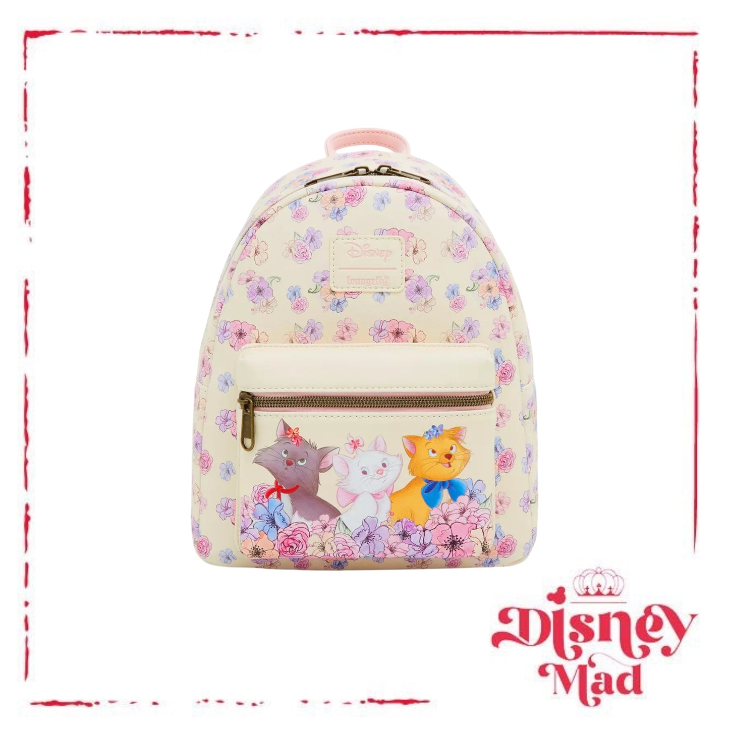 Loungefly Disney The Aristocats Trio Floral Mini Backpack