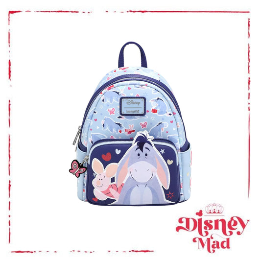 Loungefly Disney Winnie the Pooh Eeyore and Piglet Butterfly Mini Backpack