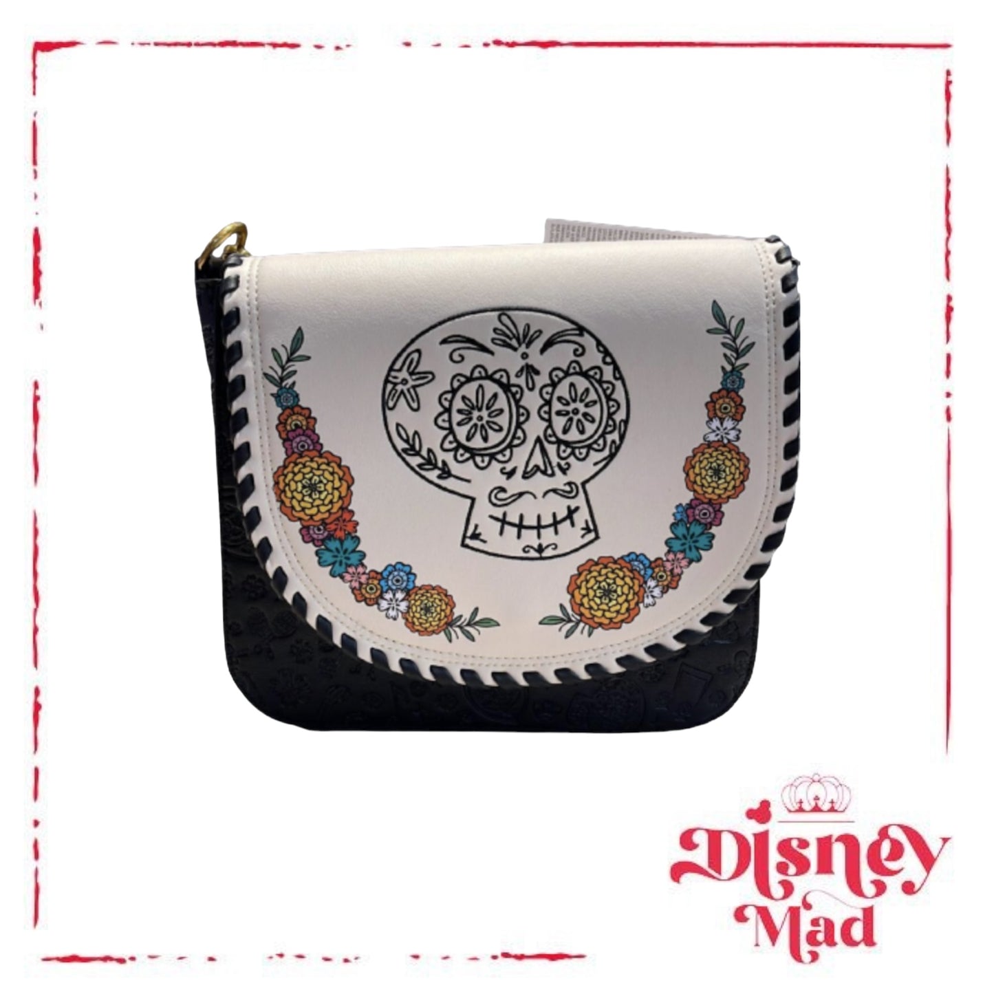 Disney Parks Pixar Coco Floral Skull Loungefly Crossbody - Disney Parks