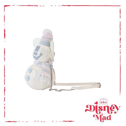 Stitch Shoppe Mickey Mouse Exclusive Winter Snowman Iridescent Figural Crossbody Bag