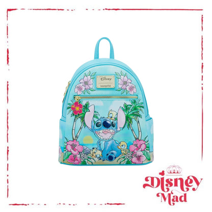 Loungefly Disney Lilo & Stitch Ducklings Beach Mini Backpack