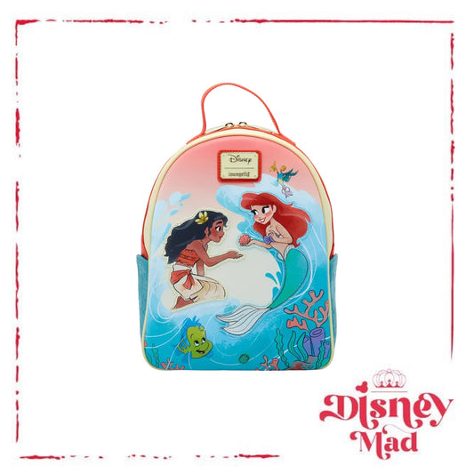 Loungefly Disney Princess Moana & Ariel Mini Backpack