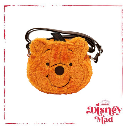 Loungefly Disney Winnie The Pooh Pumpkin Fuzzy Crossbody Bag