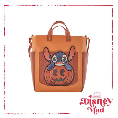 Loungefly Disney Lilo & Stitch Pumpkin Stitch Tote Bag