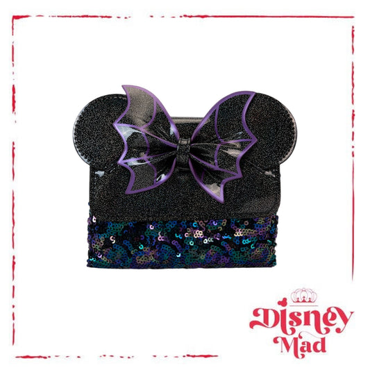 Minnie Mouse Exclusive Spiderweb Sequin Flap Wallet