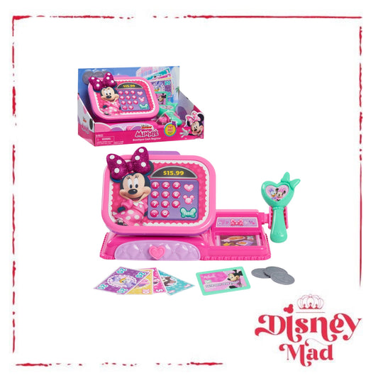 Disney Junior Minnie Mouse Bowtique Cash Register with Realistic Sounds