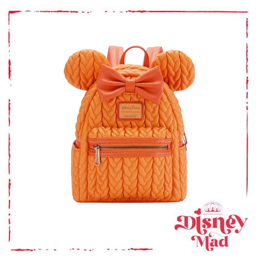 Loungefly Minnie Mouse Pumpkin Spice Mini Backpack - Disney Parks