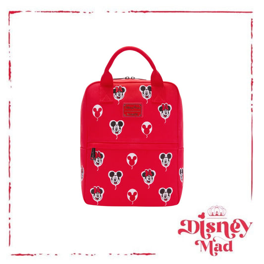 Loungefly Mickey and Minnie Mouse Canvas Backpack - Disney Parks