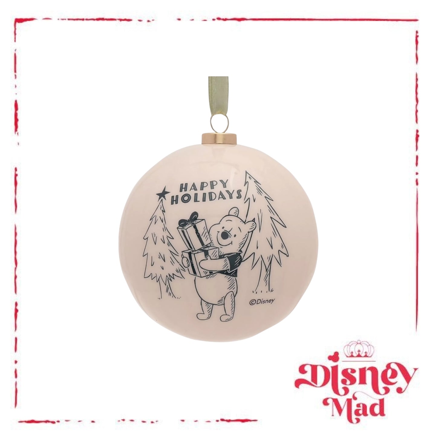 Disney Winnie the Pooh Set of 12 Baubles