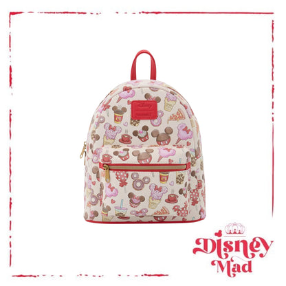 Loungefly Disney Mickey Mouse & Minnie Mouse Treats Mini Backpack