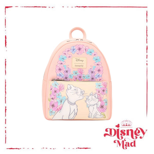 Loungefly Disney The Aristocats Duchess & Marie Floral Mini Backpack