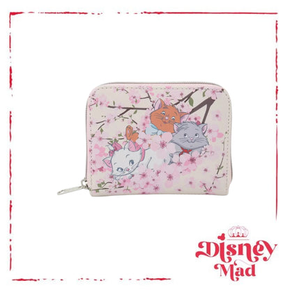 Loungefly Disney The Aristocats Kittens Cherry Blossom Mini Zipper Wallet