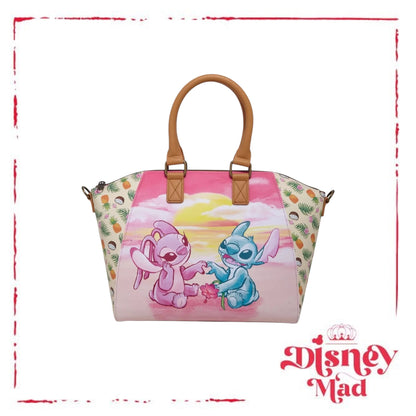 Loungefly Disney Stitch & Angel Sunset Satchel Bag