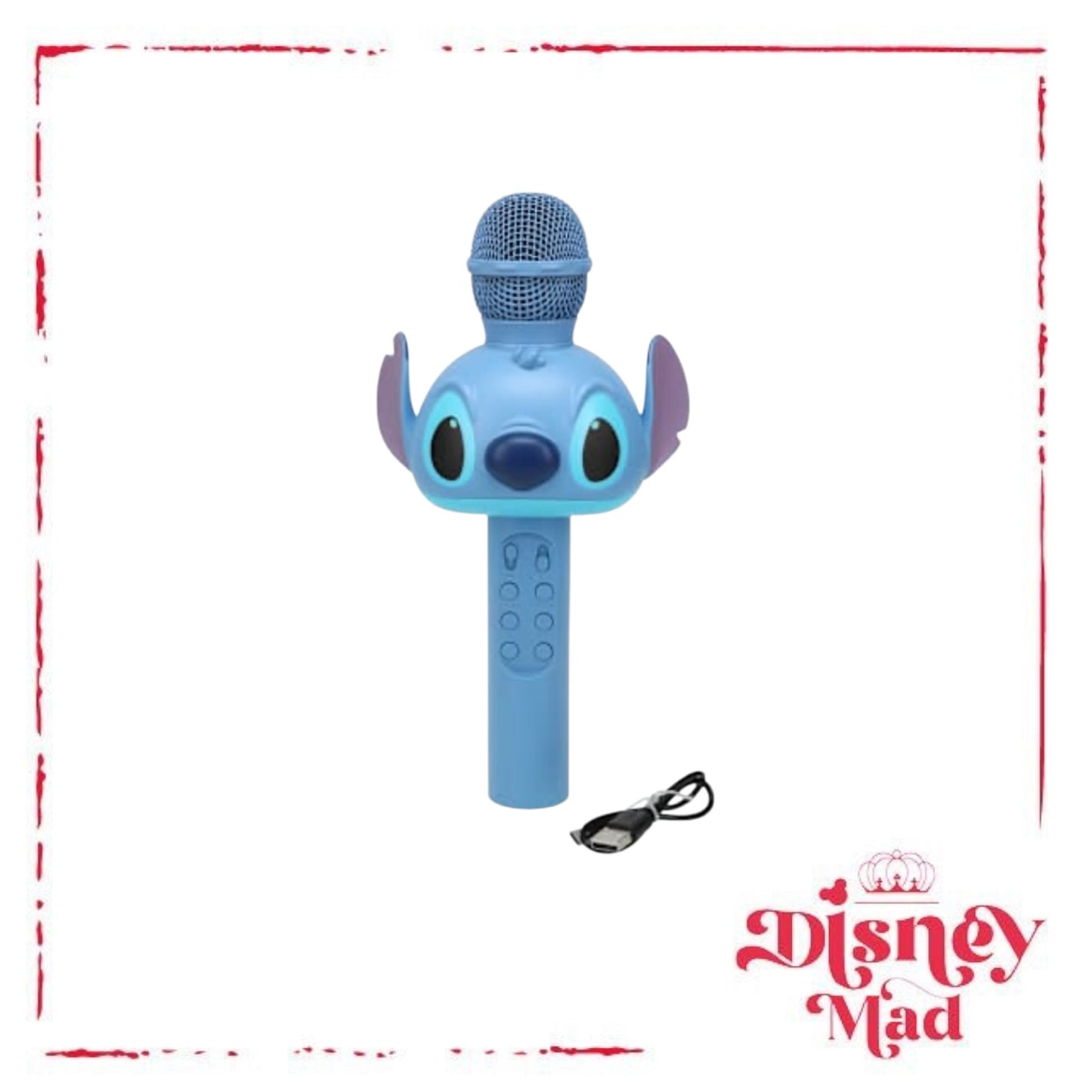 Disney Figural Stitch Bluetooth® LED Karaoke Microphone