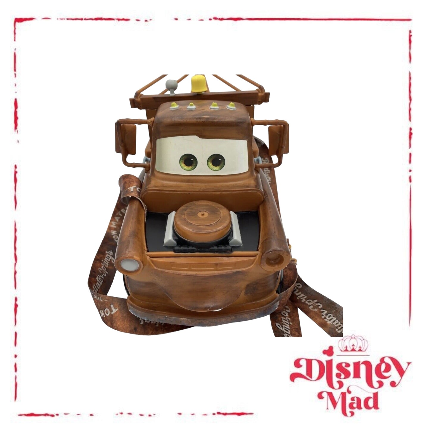 Disney Cars Land 10th Anniversary Tow Mater Popcorn Bucket - Disney Parks