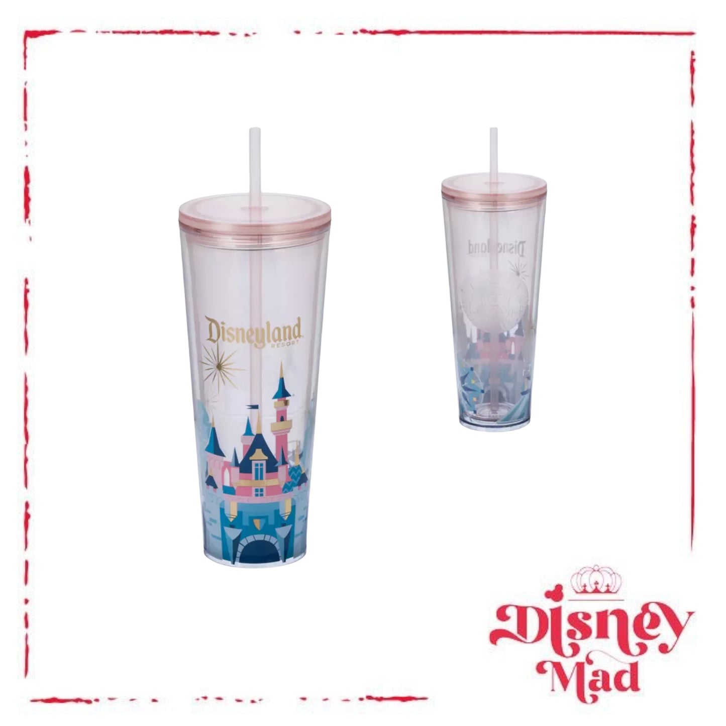 Sleeping Beauty Castle Starbucks® Tumbler with Straw – Disneyland - Disney Parks