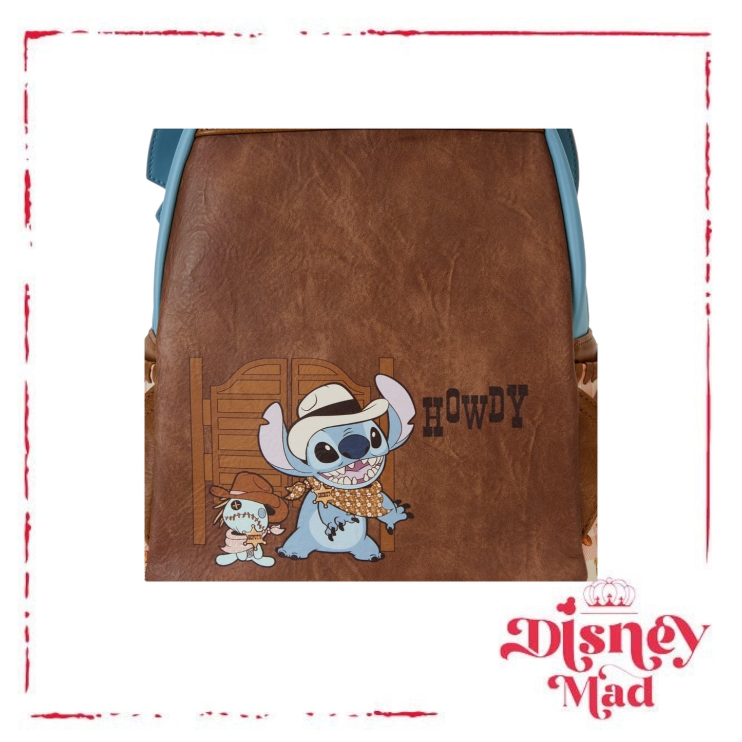 Loungefly Stitch Western Cowboy Cosplay Mini Backpack