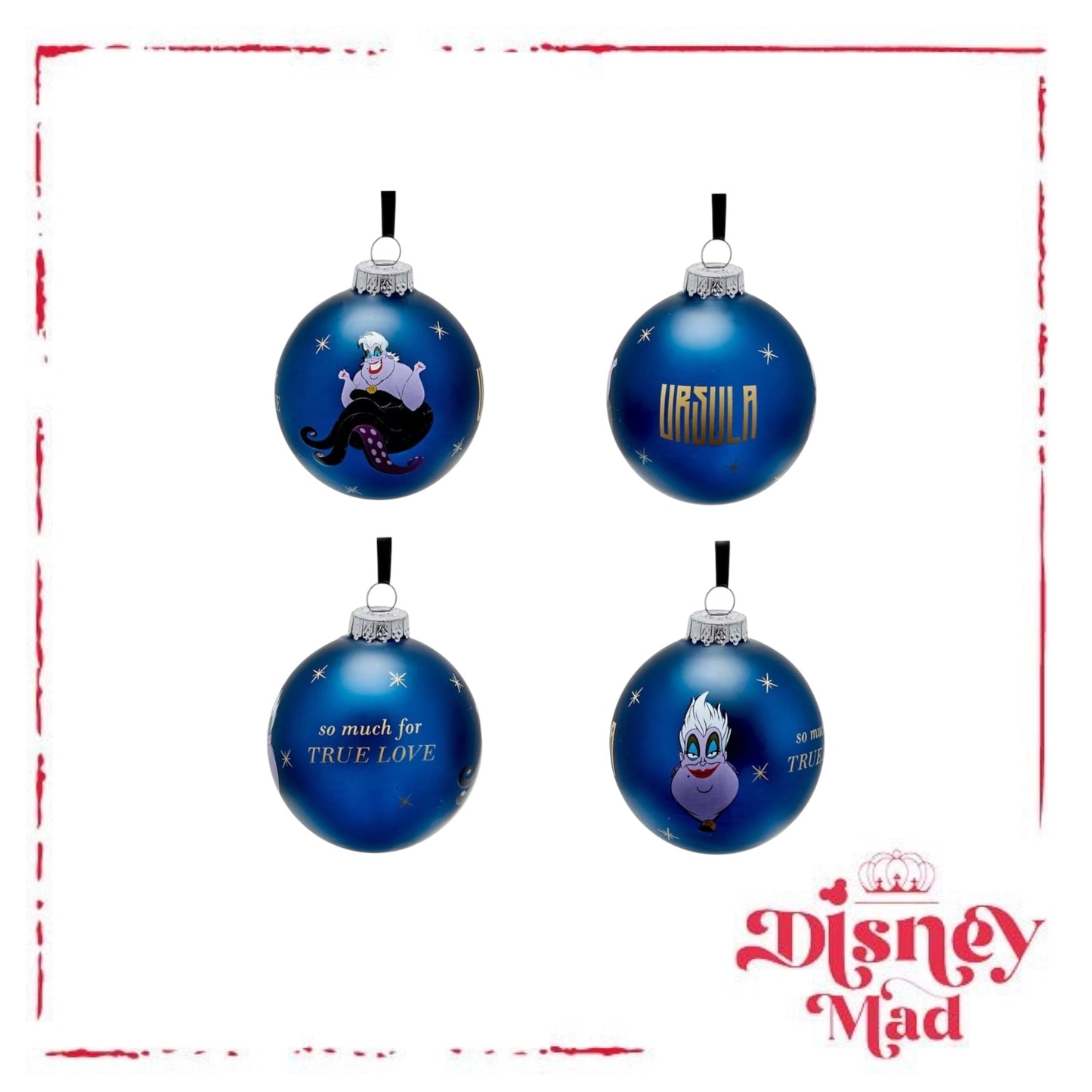 Disney Set Of 7 Baubles With Gift Box - Villains
