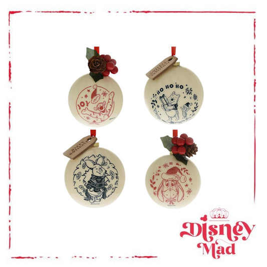 Winnie the Pooh Set of 4 Winnie the Pooh Baubles
