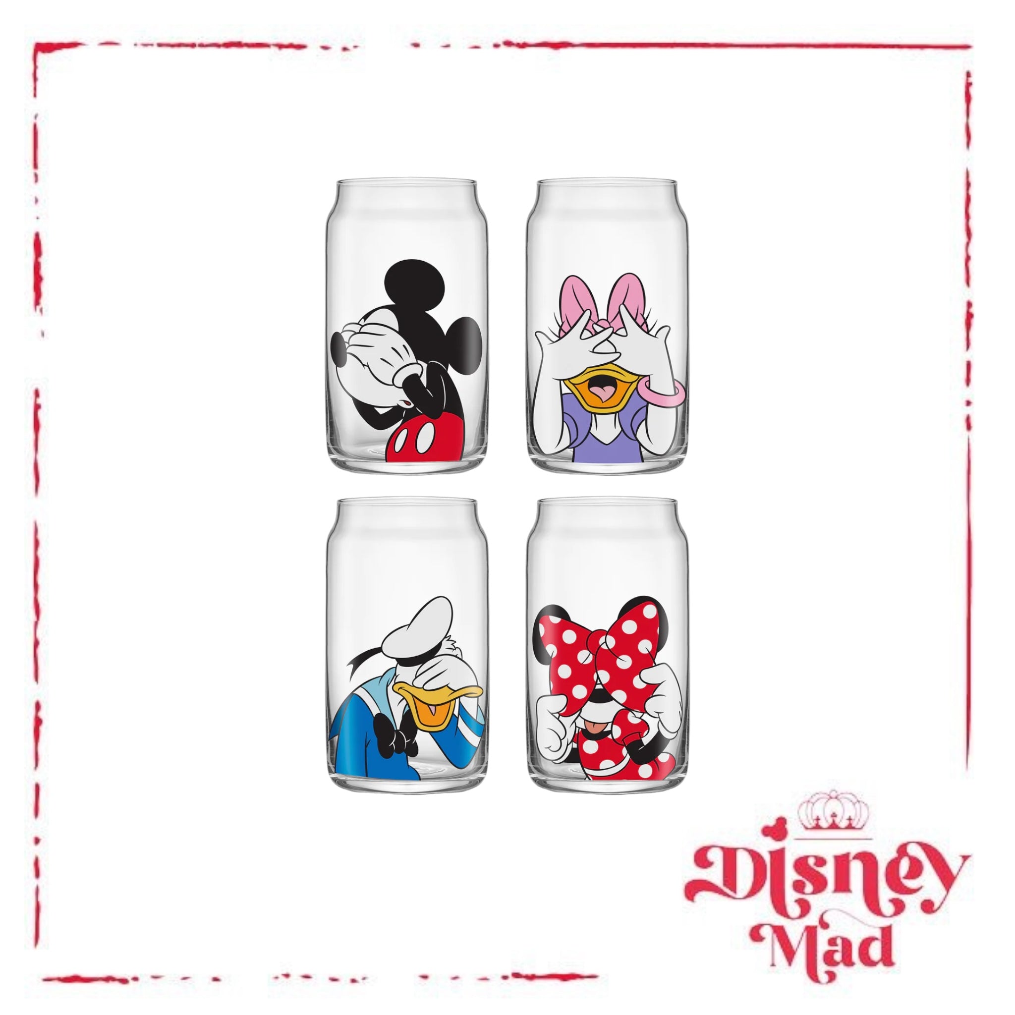 Disney Mickey Mouse & Friends Peek-a-Boo Tumbler Glasses – Disney Mad Shop