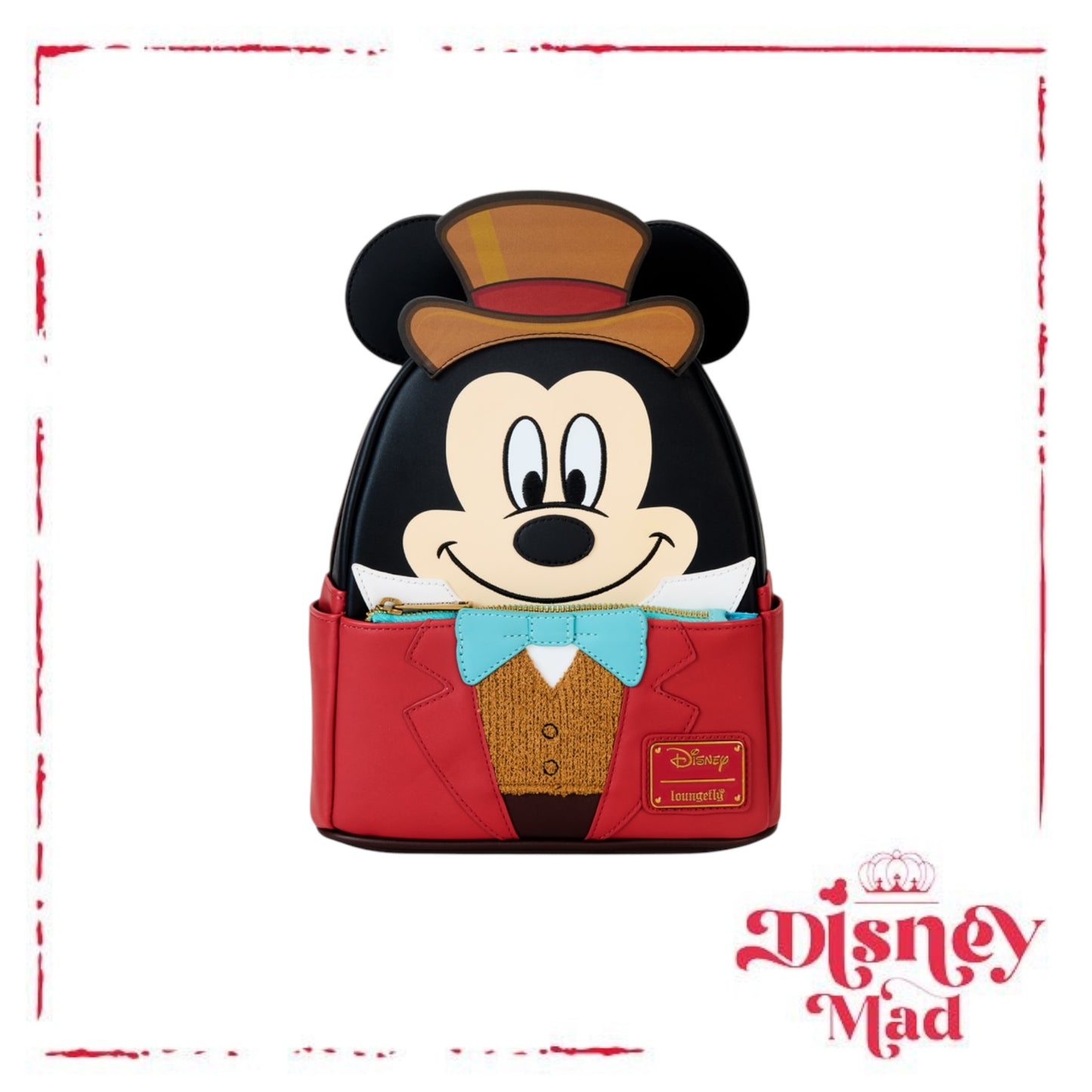 Mickey Mouse Christmas Carol Bob Cratchit Cosplay Mini Backpack