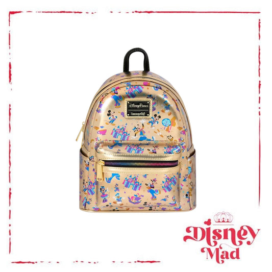 Mickey Mouse and Friends Loungefly Mini Backpack – Disneyland 70th Anniversary - Disney Parks