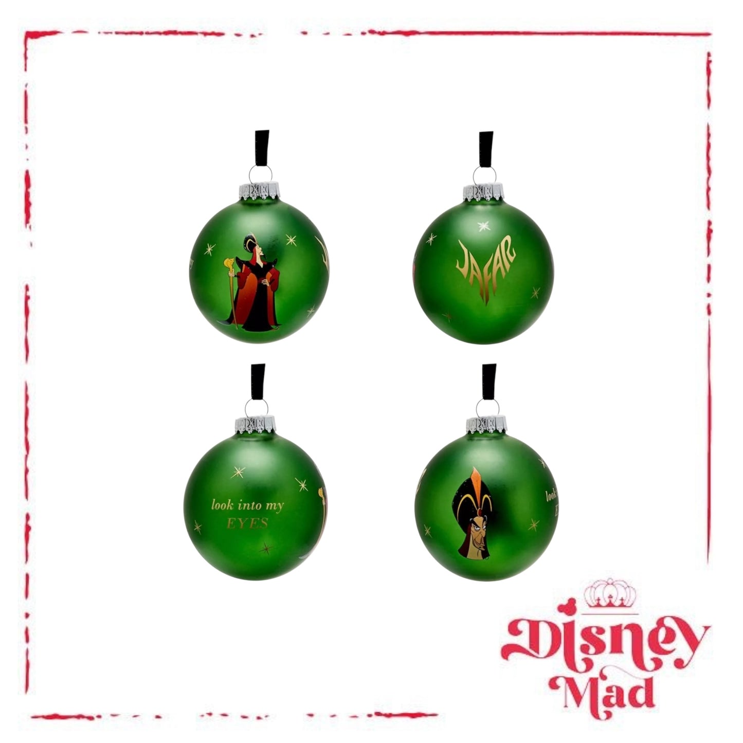 Disney Set Of 7 Baubles With Gift Box - Villains