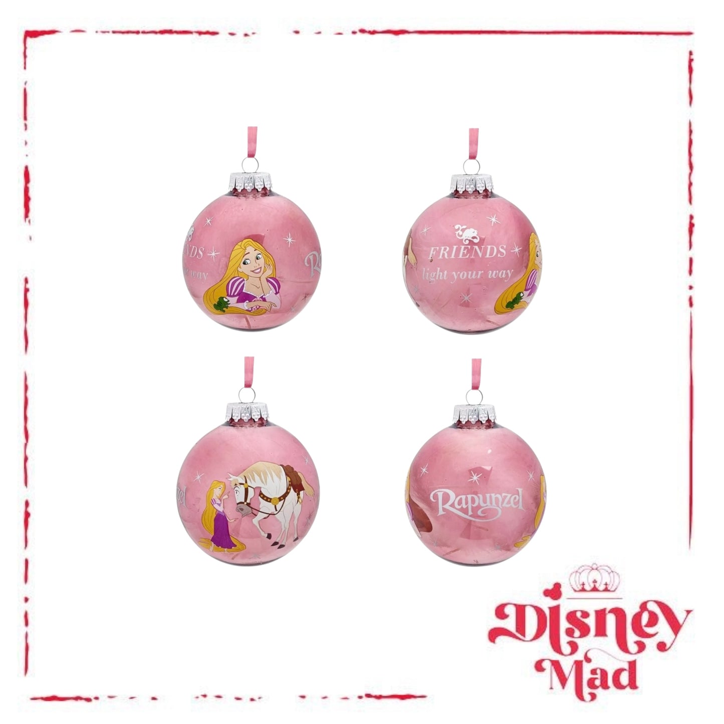 Disney Set Of 7 Baubles With Gift Box - Princess