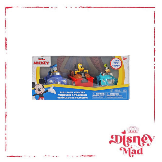 Disney Jr. 3.5" Pull-Back Assortment 3-Pack Donald, Pluto and Goofy