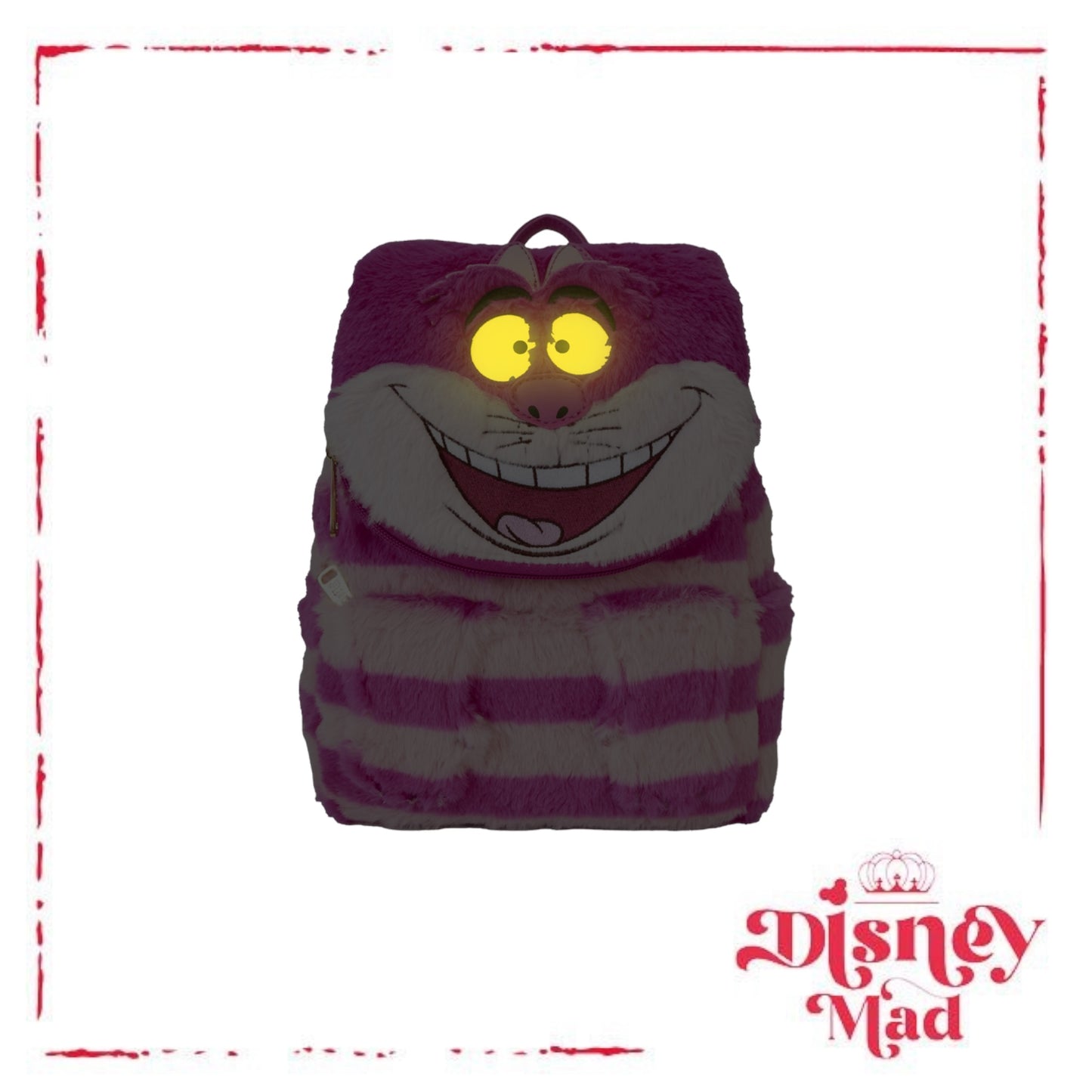 Alice In Wonderland Exclusive Cheshire Cat Plush Light Up Mini Backpack