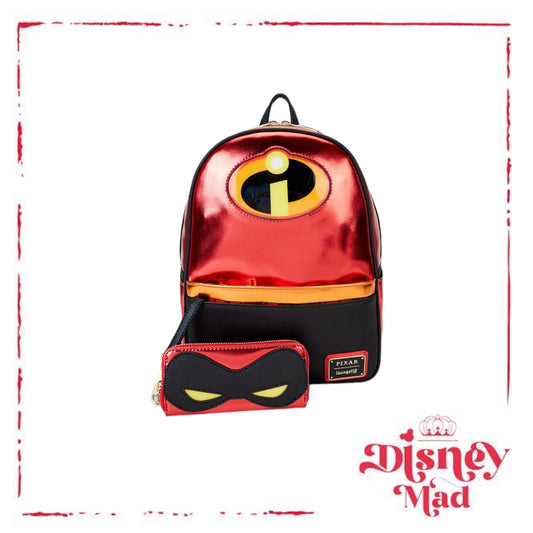 Pixar's The Incredibles 20th Anniversary Light Up Loungefly Mini Backpack