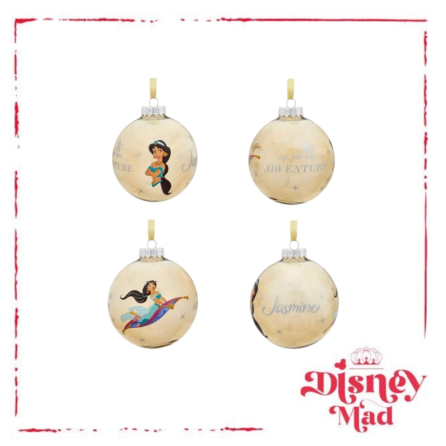 Disney Set Of 7 Baubles With Gift Box - Princess