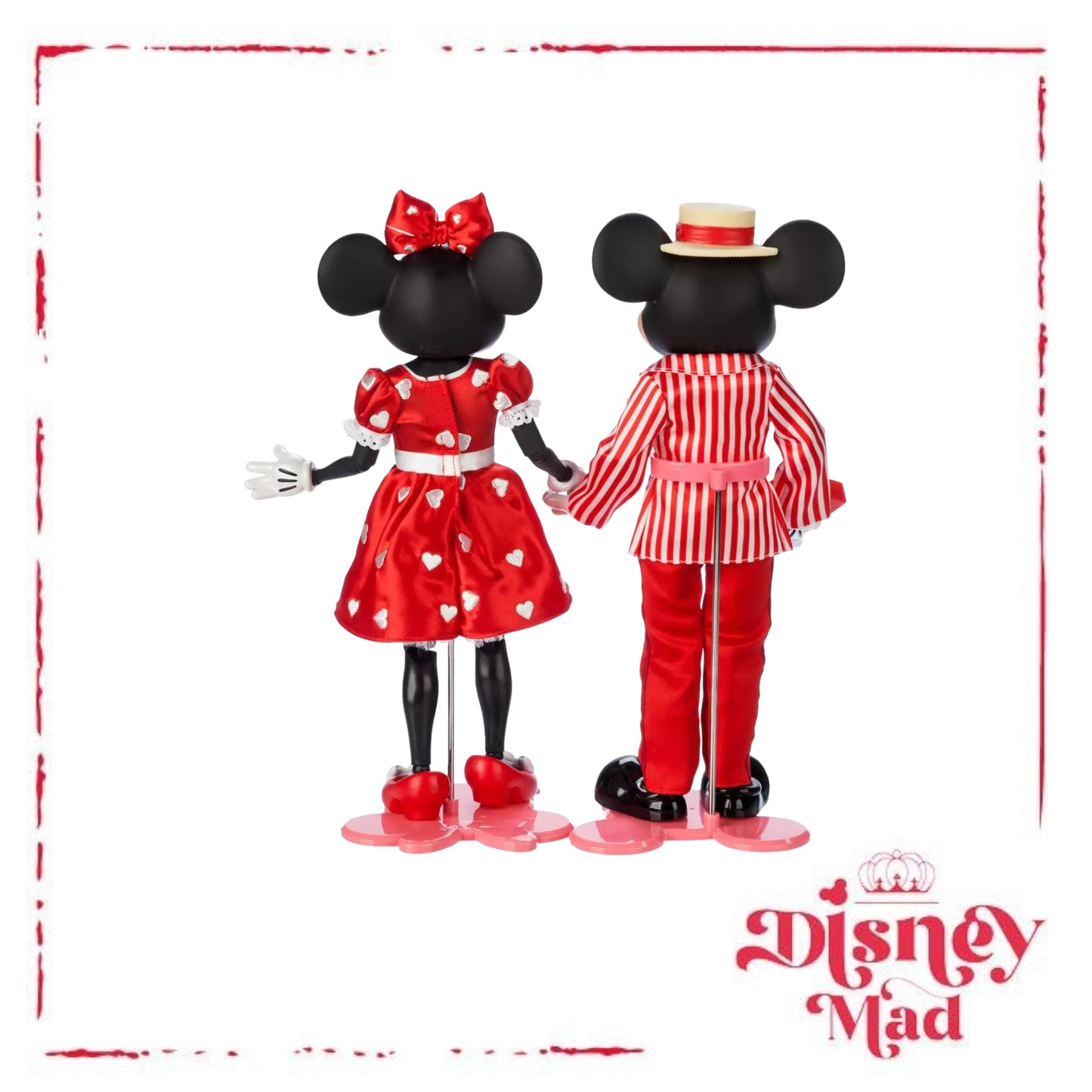 Mickey Mouse and Minnie Mouse Valentine's Day Limited Edition Doll Set – 12''