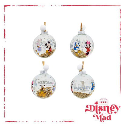 Disney Set of 7 Baubles With Gift Box - Mickey And Friends