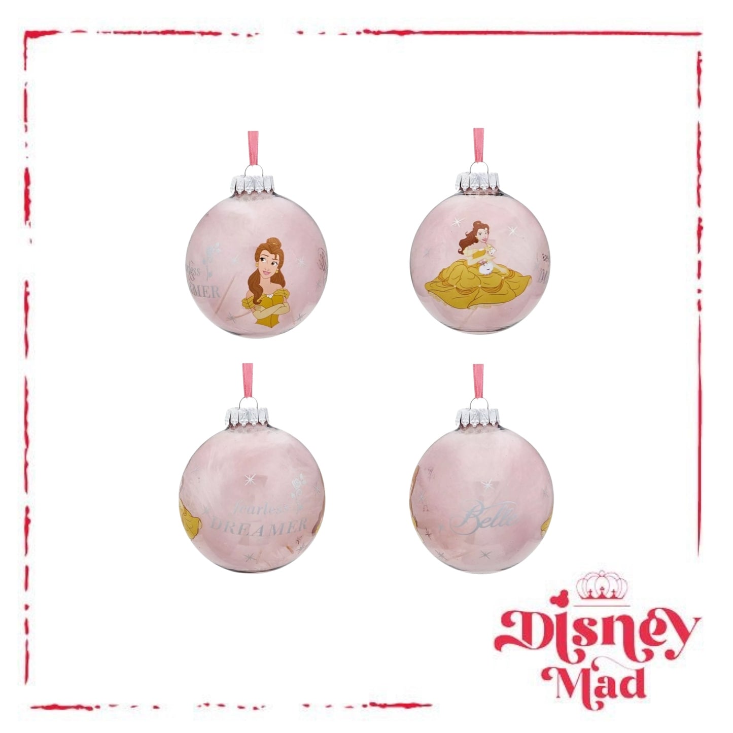 Disney Set Of 7 Baubles With Gift Box - Princess