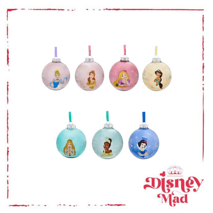 Disney Set Of 7 Baubles With Gift Box - Princess