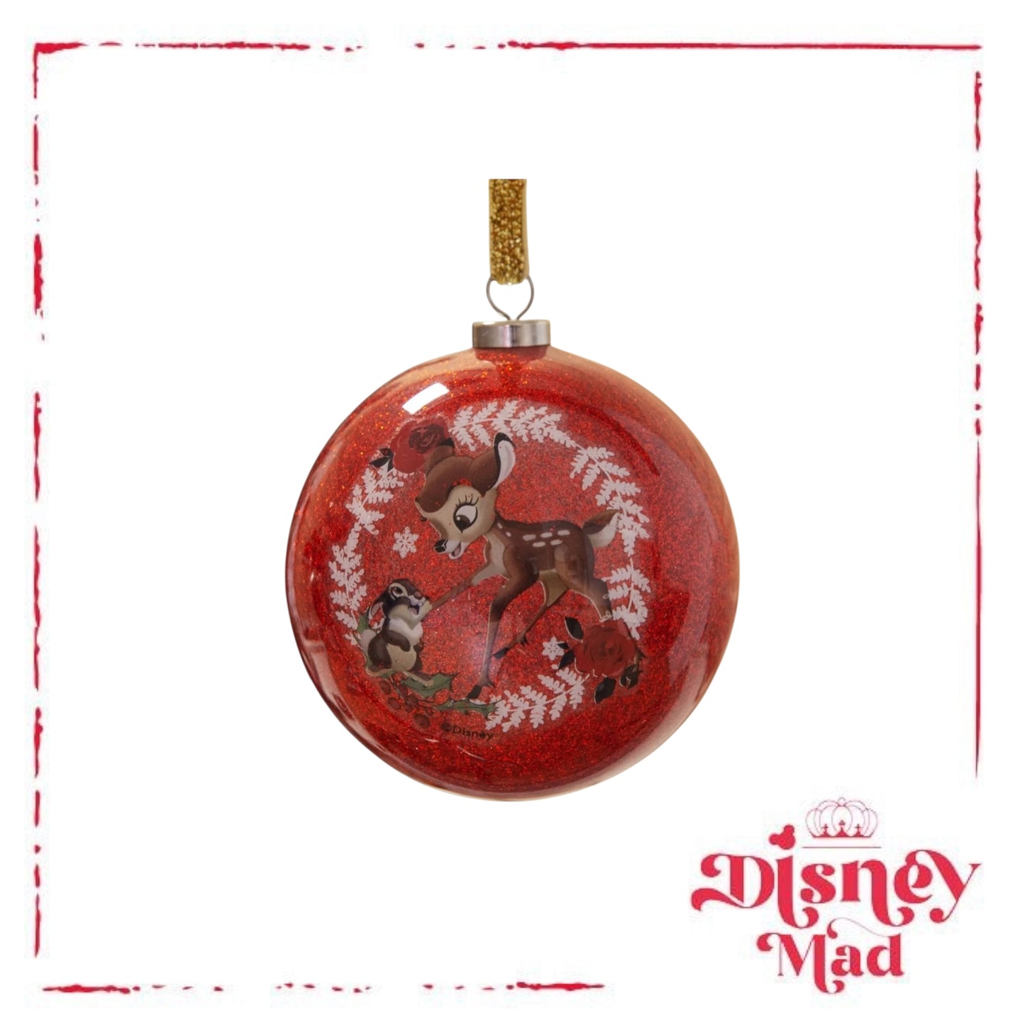 Disney Set Of 7 Baubles With Gift Box - Enchanted Forest Bambi