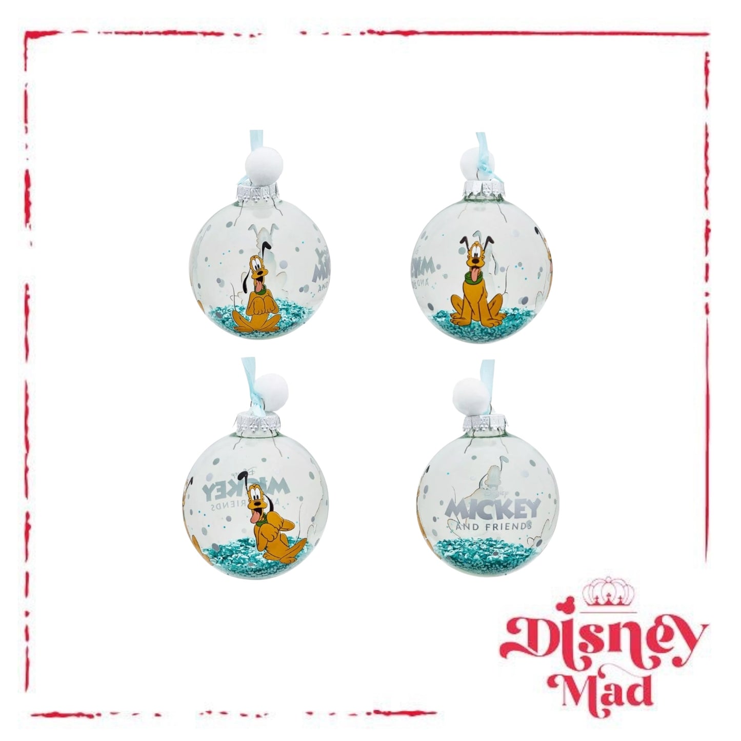 Disney Set of 7 Baubles With Gift Box - Mickey And Friends