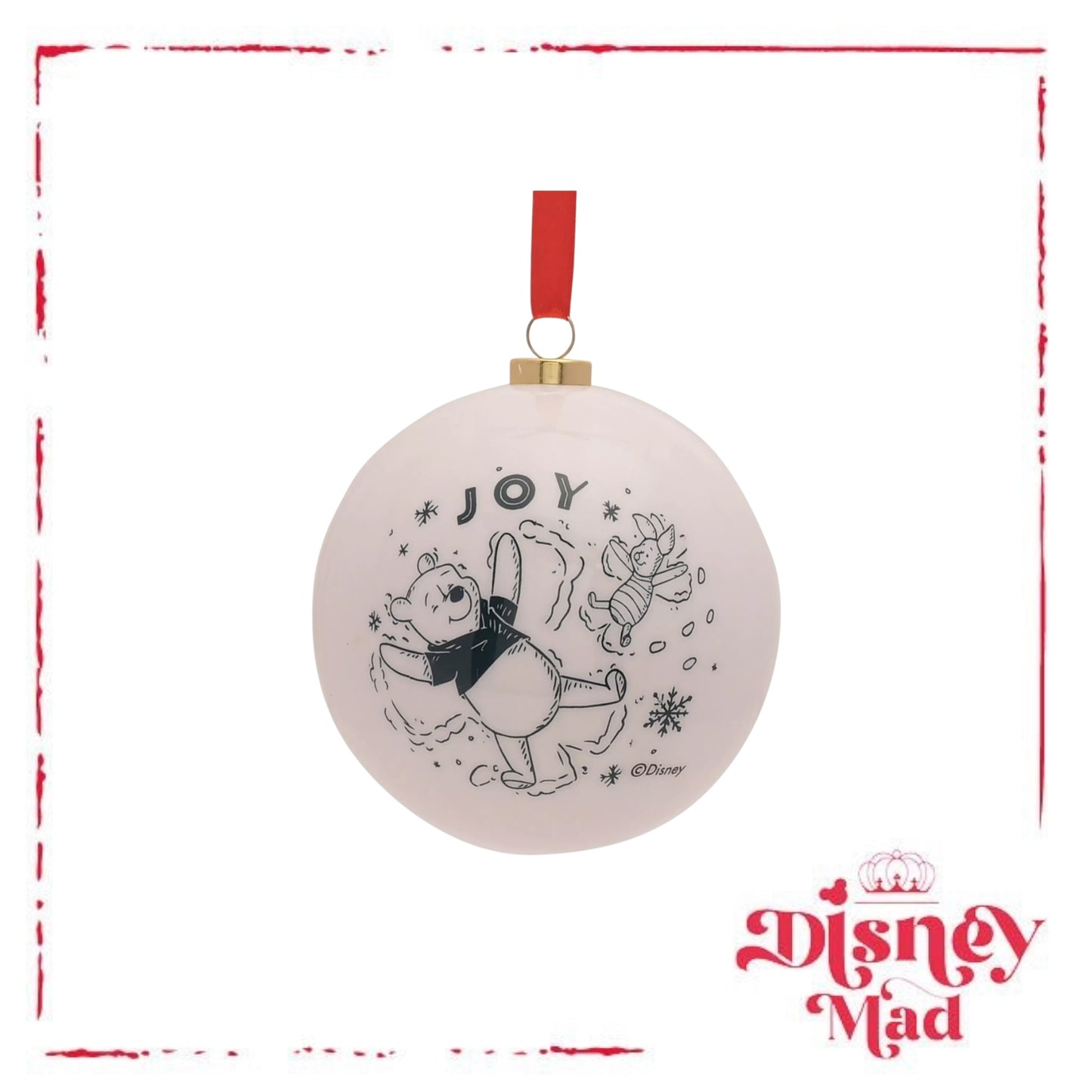 Disney Winnie the Pooh Set of 12 Baubles