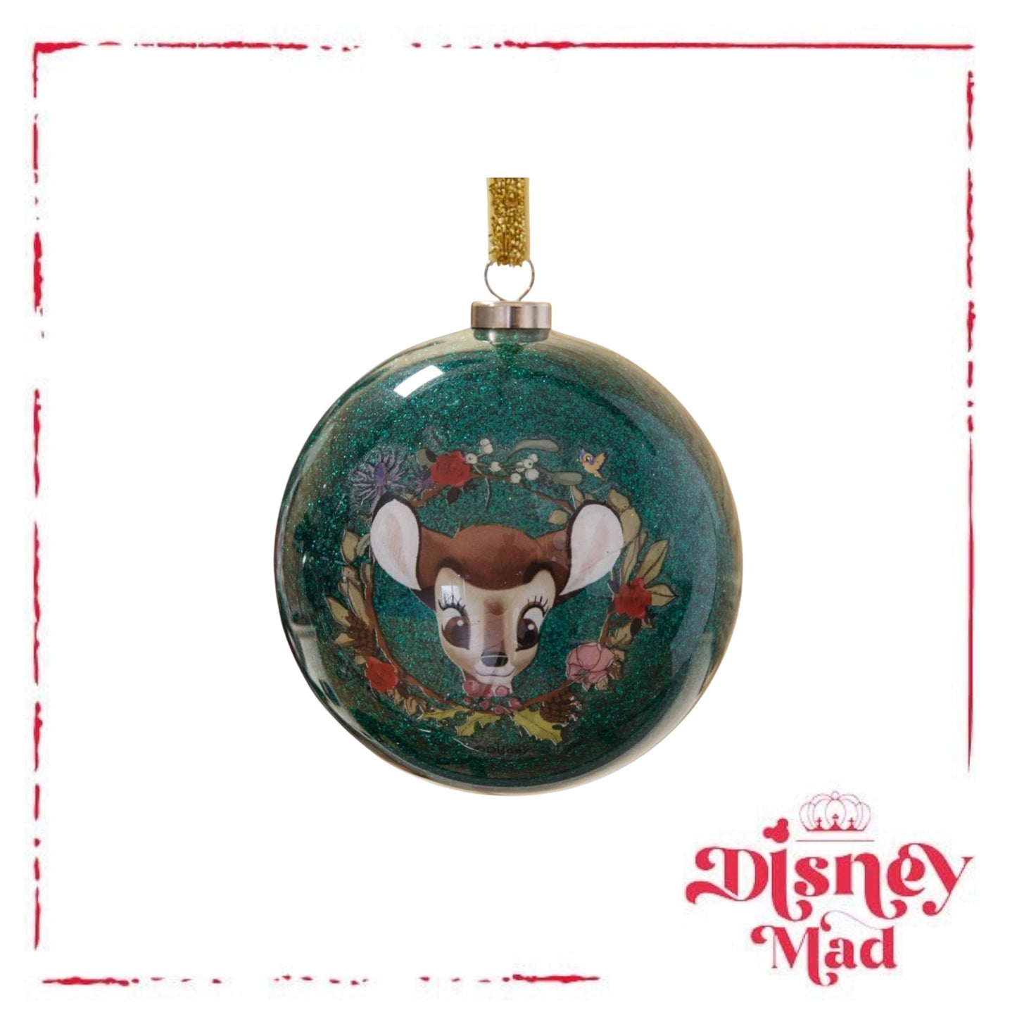 Disney Set Of 7 Baubles With Gift Box - Enchanted Forest Bambi