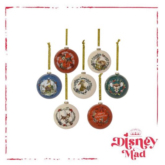 Disney Set Of 7 Baubles With Gift Box - Enchanted Forest Bambi
