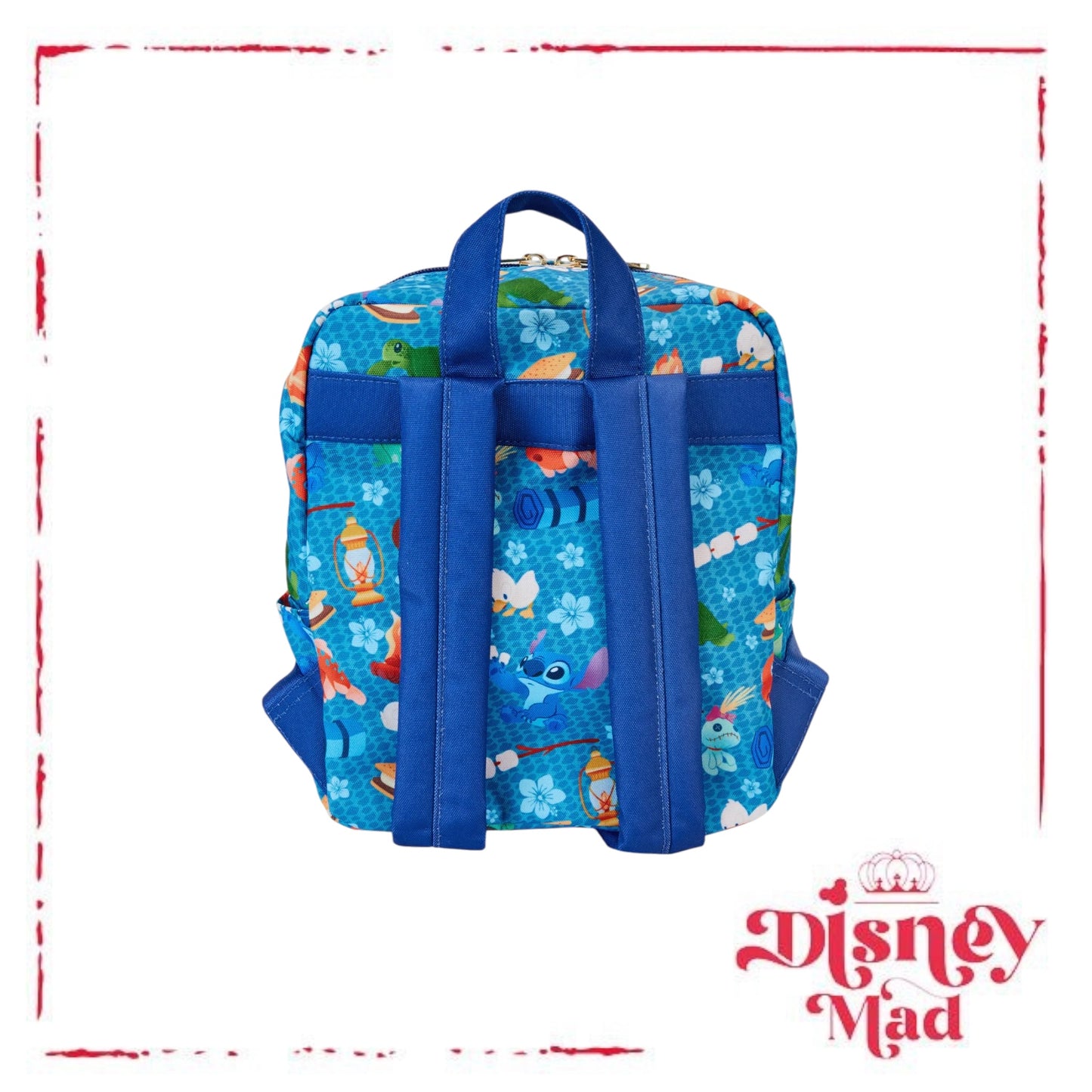 Loungefly Disney Stitch Camping Cuties AOP Nylon Mini Backpack