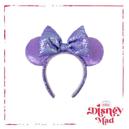 Minnie Mouse Sequin Ear Headband Lavender - Disney Parks