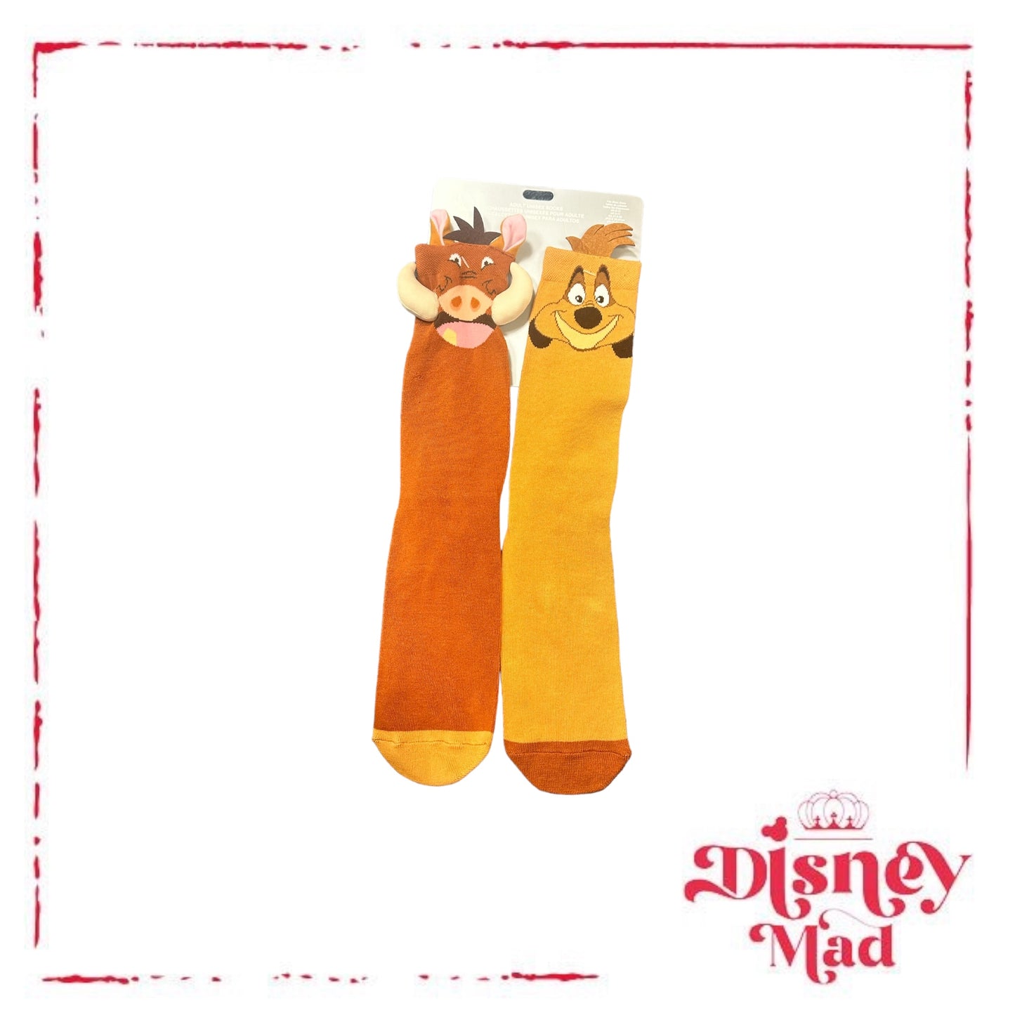 Disney Timone And Pumba Knee High Adult Socks - Disney Parks