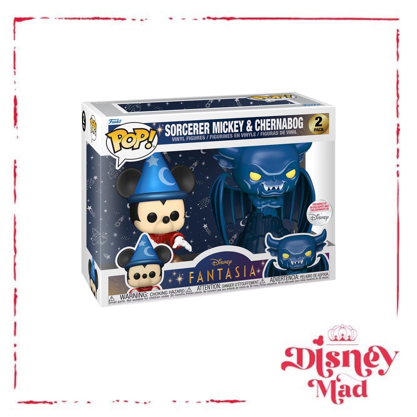 Funko Sorcerer Mickey and Chernabog Pop! Vinyl Figure Set, Fantasia