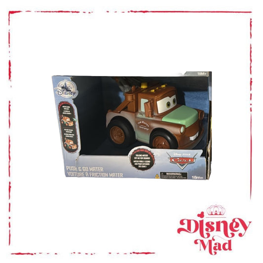 Disney Parks Pixar Cars Push & Go Talking Mater Vehicle Toy