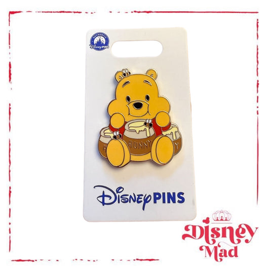 Disney Parks Winnie The Pooh Hunny Pots Bees Chibi OE Pin