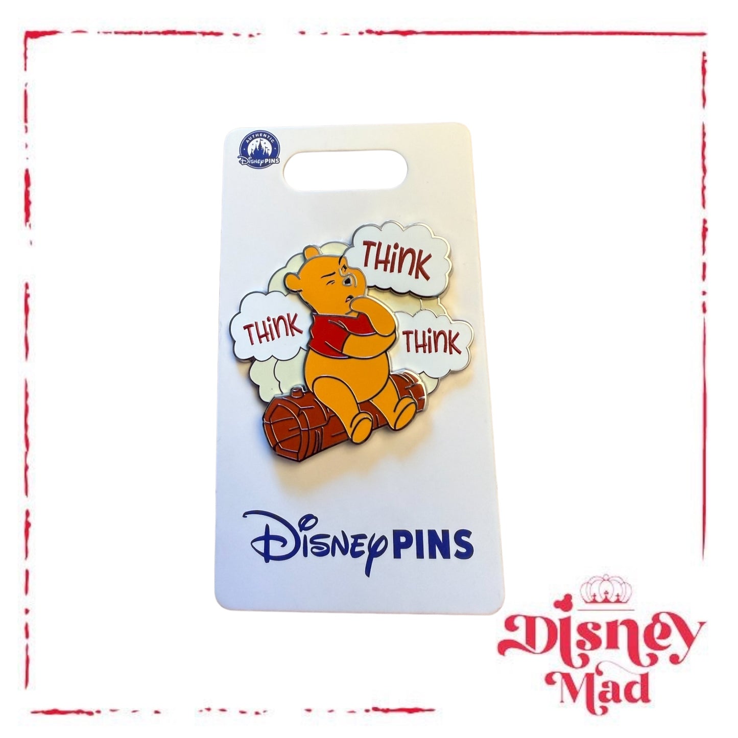 Disney Parks Winnie the Pooh 'Think, Think, Think' Pin