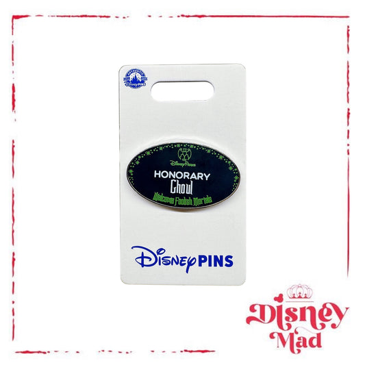 Disney Parks Haunted mansion honorary ghoul name tag Pin