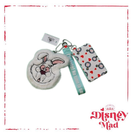Disney Parks White Rabbit Plush Coin Purse